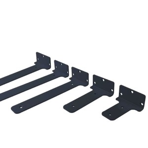 Wall Mount <b>Bracket</b> Q235 Steel 50x20x4mm Black And <b>White</b> Heavy Duty Storage Support For Wall - Product Image 5