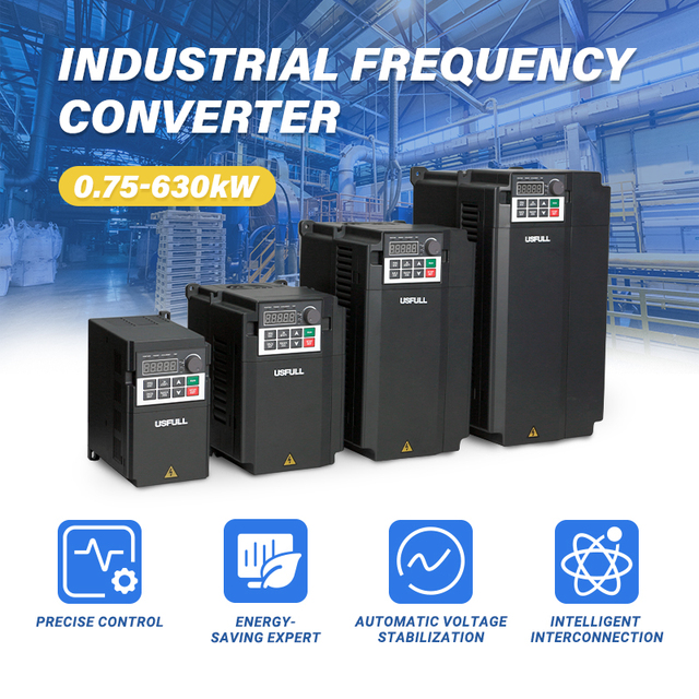 USFULL Single Phase to Three Phase Frequency Converter 50 60hz Frequency Inverter Motor Speed Controller