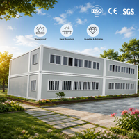 Maisons préfabriquées modulaires pliables, maisons conteneurs portables, camps, dortoirs, appartements