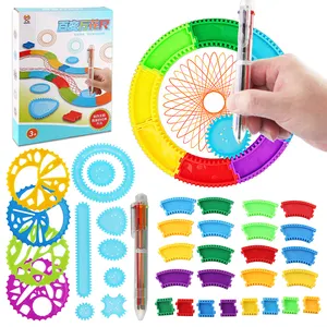 פלסטיק שרבוט ציור קסם שליט Spirograph צעצועים