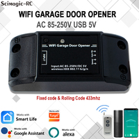 Récepteur de télécommande universel 433 MHz, interrupteur WiFi intelligent pour ouvre-porte de garage, compatible avec Tuya, Alexa, Google Home, application Smart Life