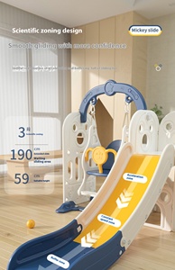 Bền trong nhà nhà đa chức năng sân chơi cho trẻ em 2-10 năm bao gồm chất lượng nhựa Swing và trượt - Product Image 5