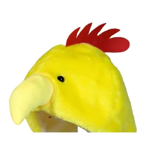 Morbido soffice cappello di pollo buffo animale cappelli con patta per le orecchie accogliente berretto invernale per bambini ragazzi adulti vacanze all'ingrosso di promozione cheep berretti