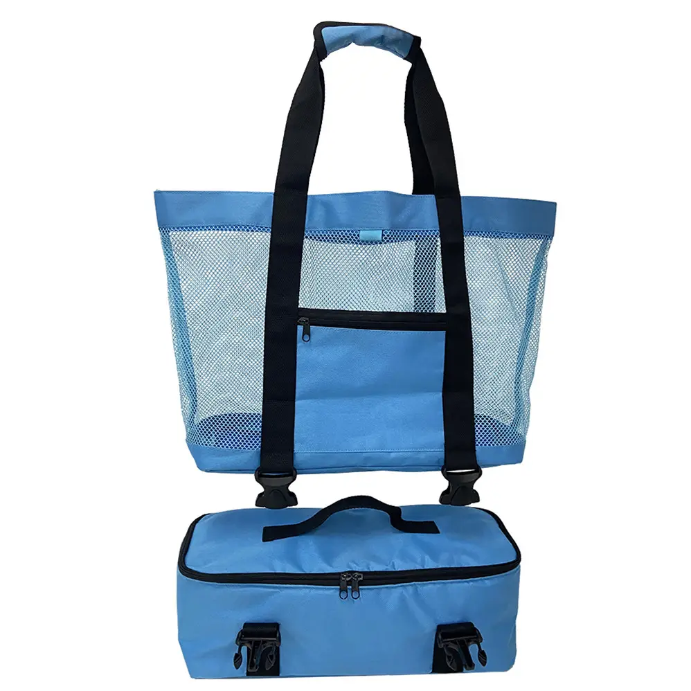 Vente directe d'usine sac de pique-nique polyvalent pratique et robuste sac fourre-tout de plage sac isotherme isolé avec couche inférieure plus fraîche