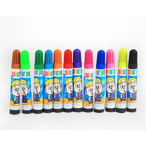 Chine fabriqué en usine prix le plus bas vente 12 pièces multi couleur aquarelle surligneur stylo surligneur marqueur ensemble pour les étudiants