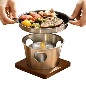 Portable Barbecue Alcohol Oven Stove Furnace Kitchenware Cooking Utensil for Outdoor Picnic