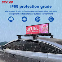Écran LED pour toit de taxi, double face, GPS, Cloud CMS, IP65, haute luminosité, P5, lisible en plein soleil, 4G, Wi-Fi, contrôle USB, OEM/ODM
