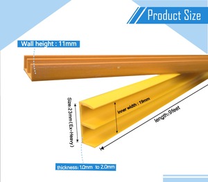 Profilé en PVC en forme de E, résistant aux produits chimiques et à la corrosion, pour la construction de panneaux, directement de l'usine, en vente - Product Image 5