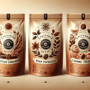 Sac de grains de café personnalisé k seal sacs de café premium givrés