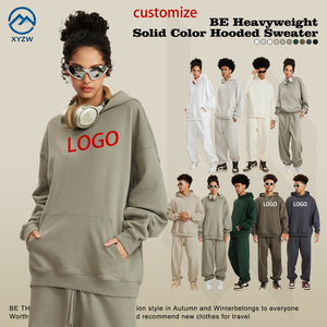 Set Felpa con Cappuccio e Pullover da <span class=keywords><strong>Uomo</strong></span> Unisex, Collezione Autunno 2026, con Motivo a Cuori, Stile Americano, di <span class=keywords><strong>Marca</strong></span>, Pesante - Product Image 2
