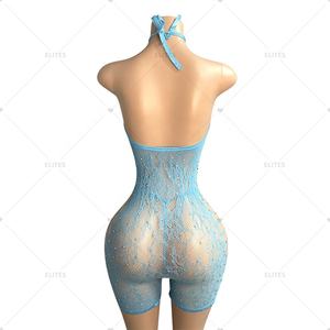 Элитное цельное нижнее белье в сеточку кукла Боди Чулки экзотическая танцевальная одежда Стриптизерши - Product Image 2