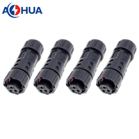 Connecteur Électrique M12 3 Broches Mâle-Femelle Étanche IP68 pour Équipement Électrique, Type d'Assemblage