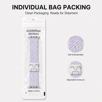 Bracelet en nylon tressé avec boucle parachute pour Apple Watch Series 3 4 5 6 7 8 9 10 11 SE Ultra, idéal pour les aventures en plein air et le fitness