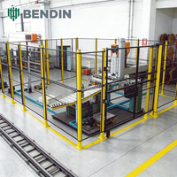 Valla de Seguridad para Robots Galvanizada por Inmersión en Caliente, Protector de Máquinas de Acero con Bajo Contenido de Carbono para Protección de Equipos de Automatización Industrial