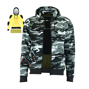 Combinaison de moto unisexe camouflage personnalisée, coupe-vent, grande taille, avec rembourrage homologué CE, polyester/coton, anti-UV, respirante - Product Image 1