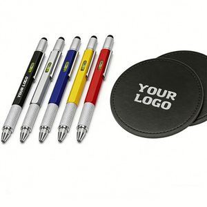 Stylo promotionnel avec logo, stylos multifonctions 6 en 1, vente en gros pour les événements professionnels, cadeaux promotionnels - Product Image 1