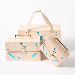 Boîte en carton en cuir PU personnalisée pour <span class=keywords><strong>dragées</strong></span> de mariage en stock avec revêtement UV et gaufrage pour le stockage de bonbons - Product Image 4