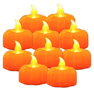 Bougies LED sans flamme classiques en gros, alimentées par piles CR2032, bougies LED citrouille pour décoration d'Halloween - Product Image 4
