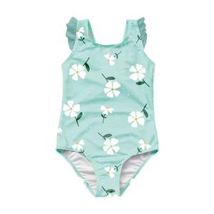Maillots de bain une pièce personnalisables Tex Girls pour enfants avec volants - Product Image 3
