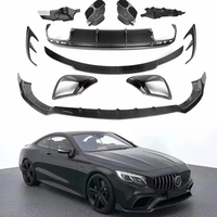 Kit carrosserie aérodynamique complet style B, lèvre avant, diffuseur arrière, pare-chocs avant amélioré, pièces de rechange pour Mercedes Benz W217 S63 AMG Coupé