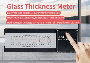 เครื่องวัดความหนากระจกด้วยเลเซอร์ LS200 อุปกรณ์วัดกระจกฉนวนแบบสองชั้นและสามชั้น LS200, LS200 เครื่องวัดความหนากระจก - Product Image 6