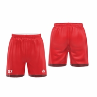 Shorts de hockey unisexes respirants à séchage rapide, imprimés par transfert thermique en polyester, fabriqués en usine, personnalisés, double face, avec cordon de serrage