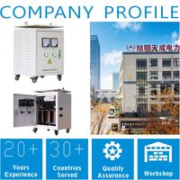 Transformateur de contrôle monophasé 15 kVA pour alimentation d'instruments, bobine simple en cuivre pur, CE ISO