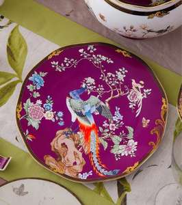 Vente en gros de 68 pièces de vaisselle en porcelaine fine à motifs d'oiseaux heureux traditionnels chinois - Product Image 5