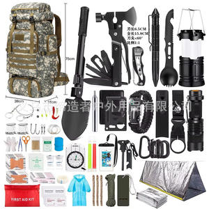 Kit de Supervivencia J, Equipo de Emergencia para Campamento al Aire Libre, 75x16x38cm, Impermeable, Aleación de Aluminio, Herramientas de Supervivencia, Set de Camuflaje Urbano - Product Image 5