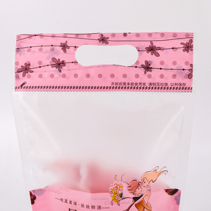 Tùy chỉnh mờ mờ Nhựa đứng lên túi khóa zip để đóng gói bông tuyết kẹo dẻo kẹo Snack có khóa kéo và tay cầm - Product Image 2