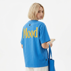 เสื้อยืดแขนยาวคอตตอนเจอร์ซีย์ทรงหลวมพิมพ์ลายดิจิทัลสไตล์วินเทจสีน้ำเงิน Fly Fit International รุ่น Unisex คอกลม - Product Image 2