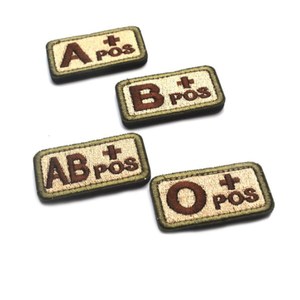 Darah jenis bordir Patch taktis garis A + O + B + AB + bordir positif lencana <span class=keywords><strong>Hook</strong></span> & <span class=keywords><strong>Loop</strong></span>, bordir lencana Patch - Product Image 4