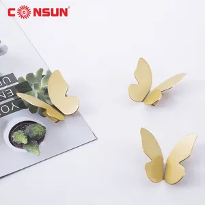 Aluminum Alloy Butterfly Furniture Kitchen Cabinets Door Pull Handle Cabinet Pulls And Knobs