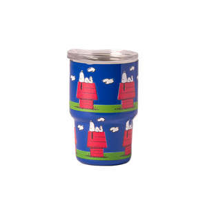 Tumbler da Viaggio Snoopy Doghouse in Acciaio Inox 90ml, Doppia Parete Isolata Sottovuoto, Isolamento Termico 12-24 Ore - Product Image 1