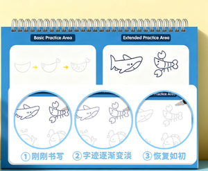 Custom Yiwu Factory 6Pcs Sank Magic Exercise Book Grooved Handwriting <strong>Practice</strong> Books Set for Kids School Learning Supplies - Product Image 3