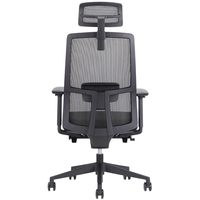 Chaise de bureau de direction avec support lombaire ergonomique, hauteur réglable, fonction pivotante - Design moderne pour le bureau à domicile