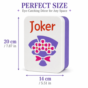 Vase de style carte Joker imprimé en 3D, pot de fleurs créatif, décoration d'intérieur, ornement de bureau - Product Image 2