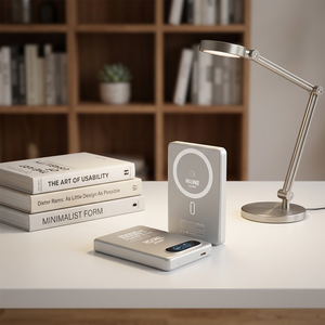 L155 Cadeau Prêt à l'emploi Gravure Laser Gratuite Batterie Externe Magnétique 10000mAh Ultra-Mince 11.5mm Écran TFT Charge Rapide Sans Fil 15W et PD 20W - Product Image 4