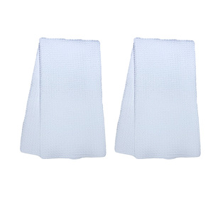 Commercio all'ingrosso bianco bianco sublimazione sublimazione asciugamano da cucina con il modello di cialda per fai da te stampa a caldo sublimazione termica bianco asciugamano sportivo - Product Image 5