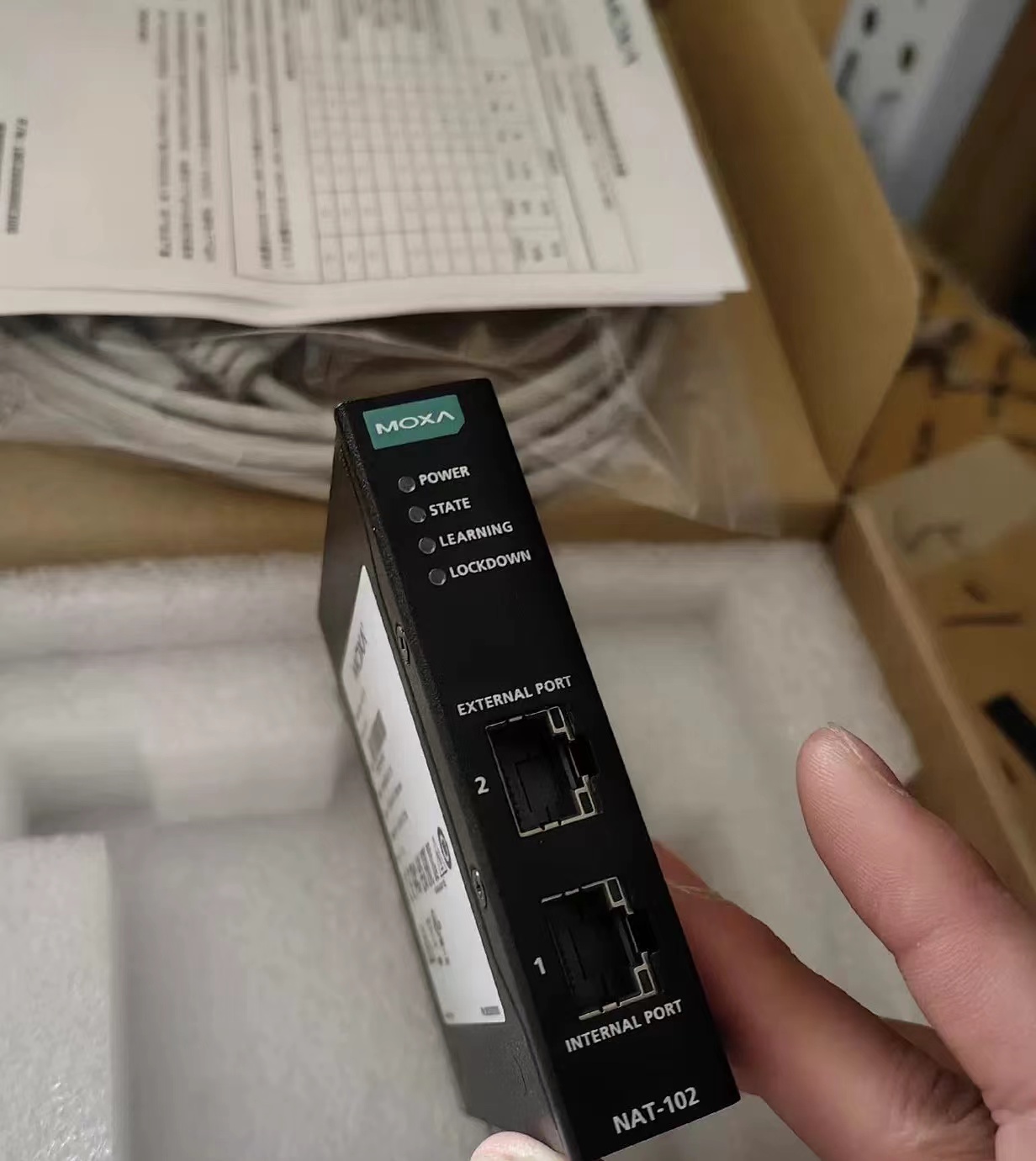 MOXA NAT-102 2-Port Industrial Network Address Translation Router