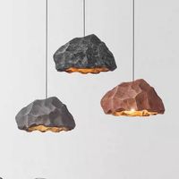 Lustre en pierre personnalisé, style scandinave moderne et simple, pour chambre à coucher, salle à manger, bar