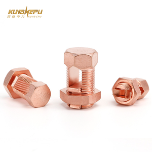 Morsetto per saldatura a <span class=keywords><strong>terra</strong></span> in rame KUNB per cavo di incollaggio con rinforzo a U-bullone - Product Image 1