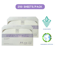 Couvre-siège de toilette jetable hygiénique en papier, 1000 pièces