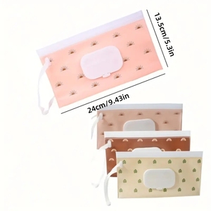 pochette de transport étui de transport porte-lingettes rechargeable pour bébé sac distributeur d'emballage de mouchoirs - Product Image 6