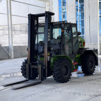 Chariot élévateur tout-terrain 4x4 diesel, chariot élévateur tout-terrain, capacité de levage de 3, 3,5, 4, 5 tonnes, hauteur de levage de 3m, 6m, chariot élévateur certifié CE ISO à vendre