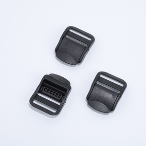 Boucle en plastique réglable de 2,5 cm avec trou pour accessoires de sac, couleur unie - Product Image 1