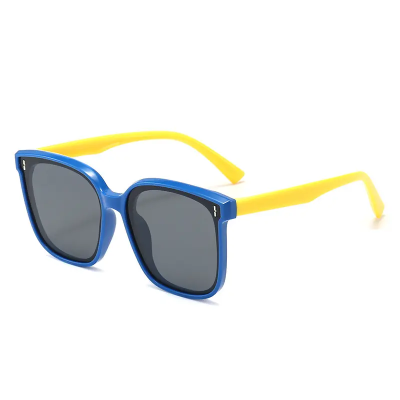 Aktuelle GM polarisierte Kindersonnenbrille Baby-Sonnenbrille coole Sonnenbrille für Jungen und Mädchen kontinuierlich faltbares Silikonkreuz