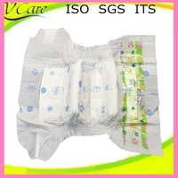 Couche jetable Lucky Baby pour l'énurésie nocturne, avec film PE gonflable, imperméable, imprimé, surface sèche, haute absorption et bande adhésive