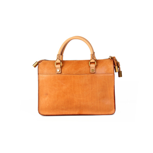 2024 Customized Vegetable <strong>Tanned</strong> Cowhide Leather Unisex Bag <strong>Handbag</strong> Manufacturer - Product Image 5