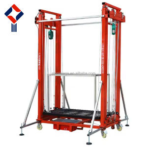 <span class=keywords><strong>Plataforma</strong></span> Elevadora Móvil Eléctrica de 300/500 kg, Sistema de Andamios con Control Remoto Eléctrico, Tubería de Acero Reforzada de 2m a 8m - Product Image 1